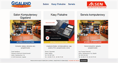 Desktop Screenshot of gigaland.pl
