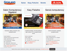 Tablet Screenshot of gigaland.pl